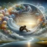 A person experiencing a vivid dream about vomiting